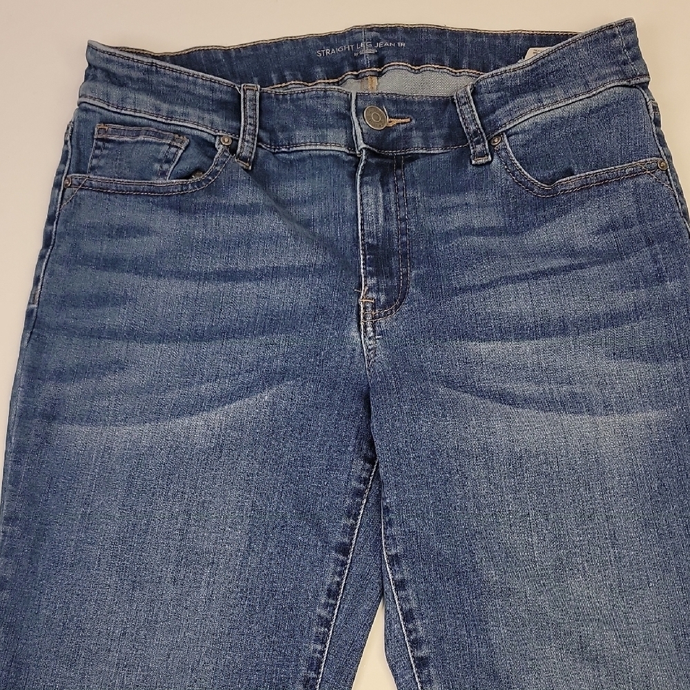 CHICO'S STRAIGHT LEG JEANS SIZE 1R/8 WMNS